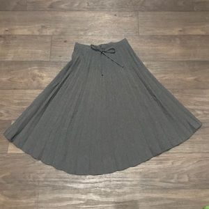 Free People Pleated Gray Skirt